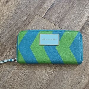 Kate Landry Blue and Green Wallet